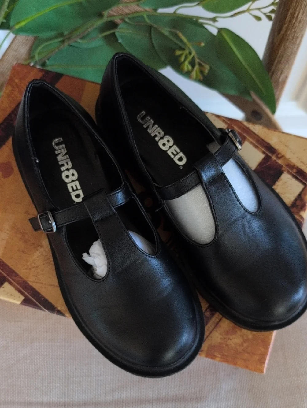 UNR8ED Kids Black Dress Shoes - Classic Slip-On